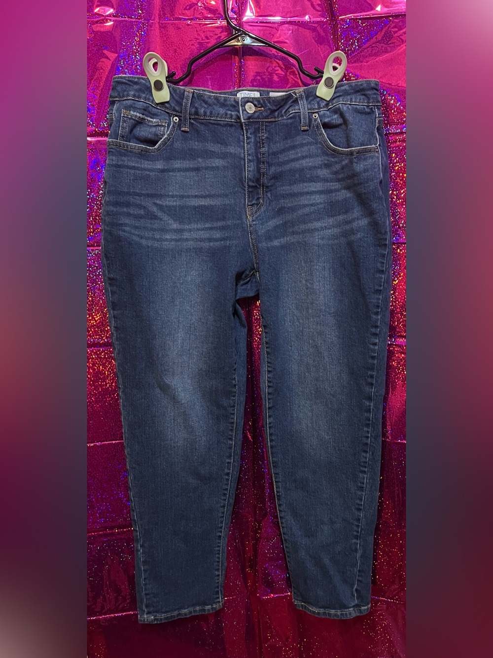 Time and Tru Slim Fit Skinny Jeans in Dark Blue